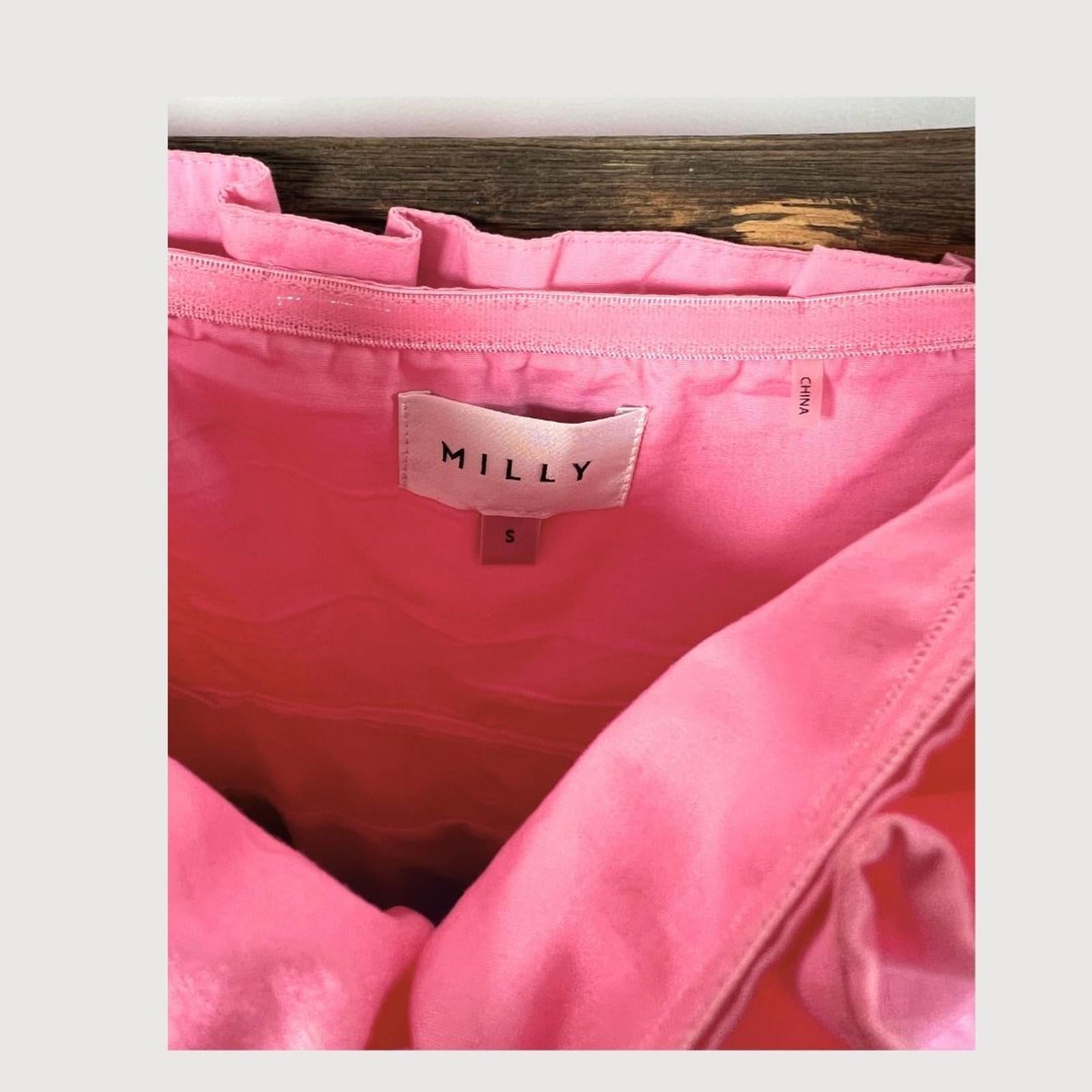 Milly Poplin Nina Dress - Pink Multi, Size S