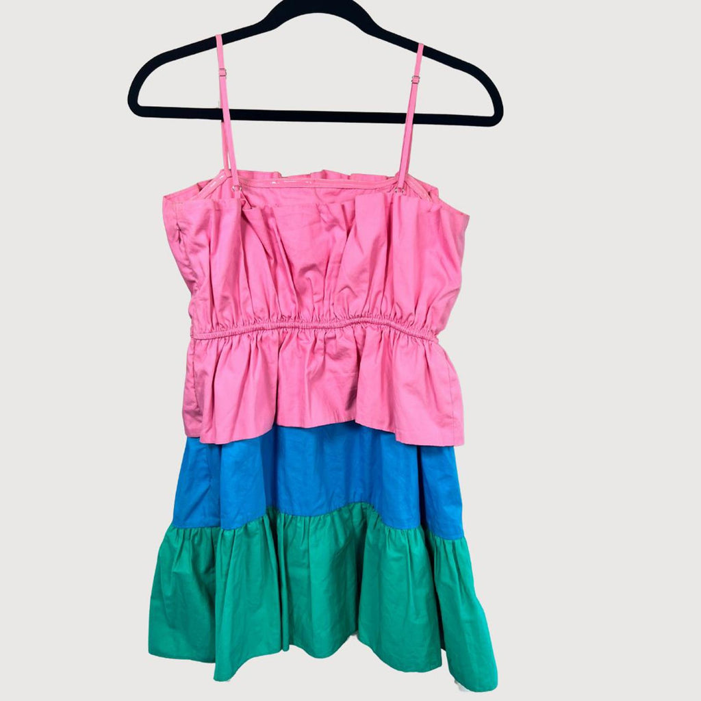 Milly Poplin Nina Dress - Pink Multi, Size S