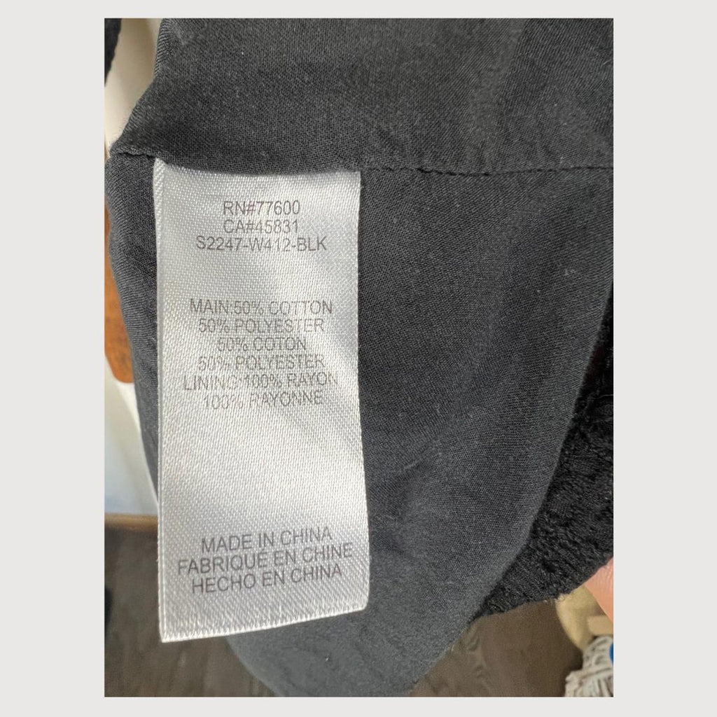 Anthropologie Saltwater Luxe Nova Lace Short Sleeve Eyelet Mini Dress - XS