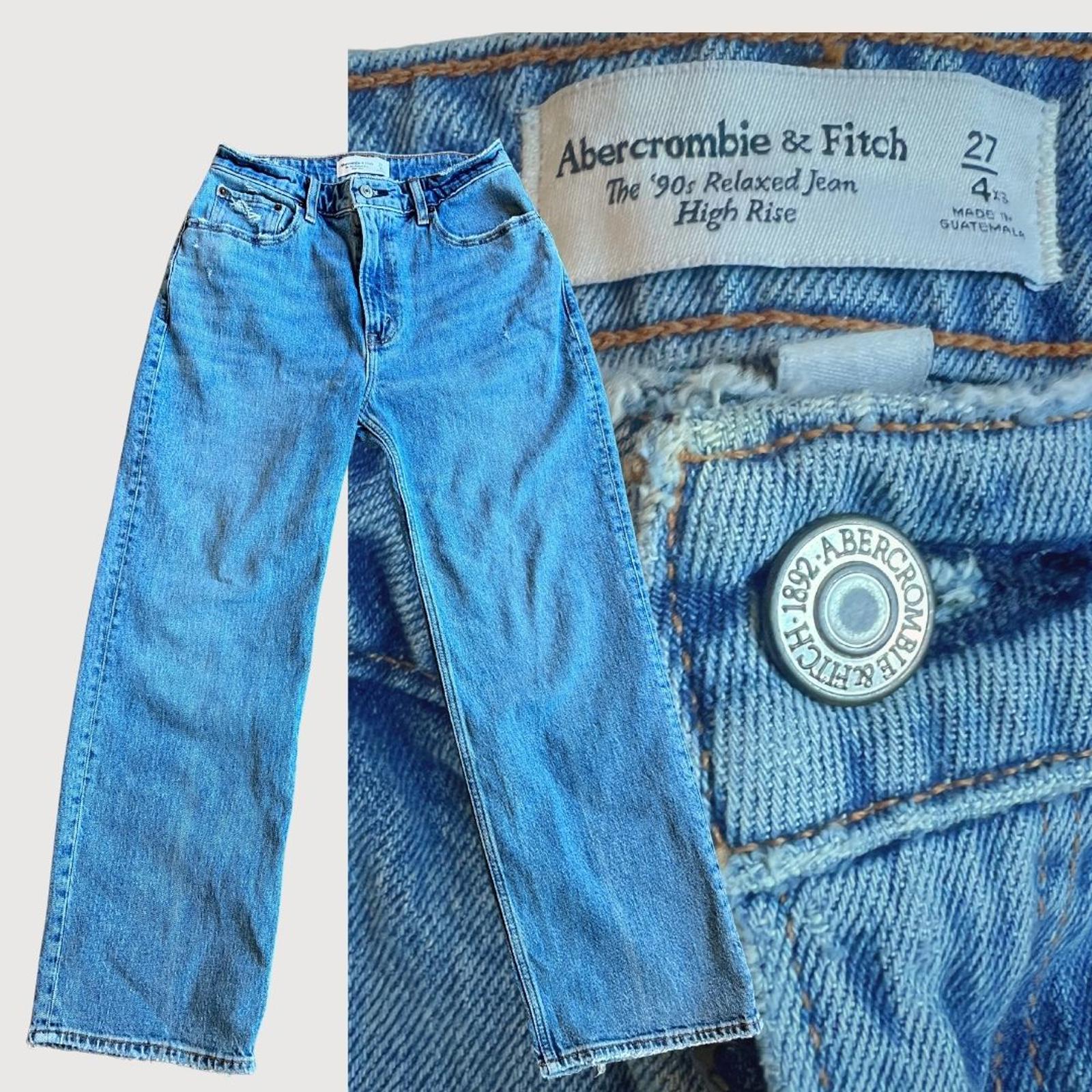 Vintage 90's Y2K Abercrombie & Fitch Relaxed Fit High Rise Jeans Size 27
