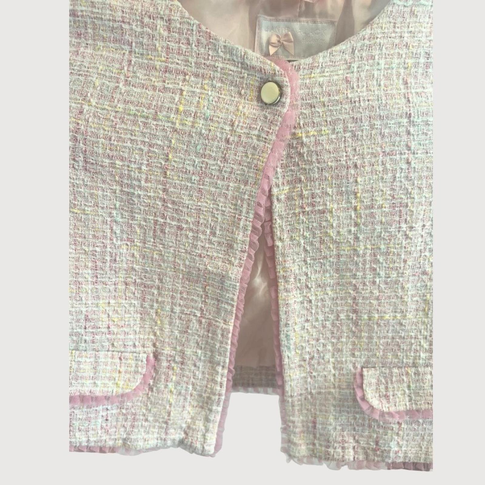 Janie & Jack Kids Pink Tweed Blazer Size 10