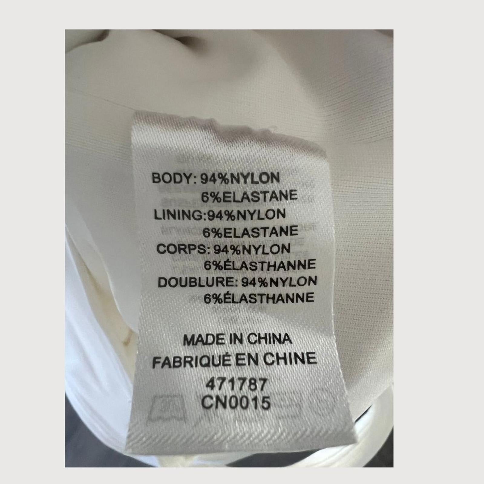 House of Harlow 1960 Revolve Cinched Front Bodysuit Size XS White