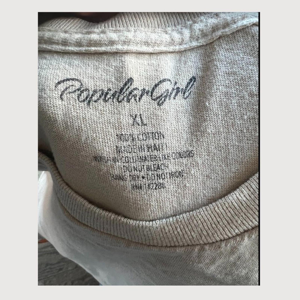 Vintage 90s/y2k Popular Girl "Leave Me Alone" 100% Cotton T-Shirt size XL