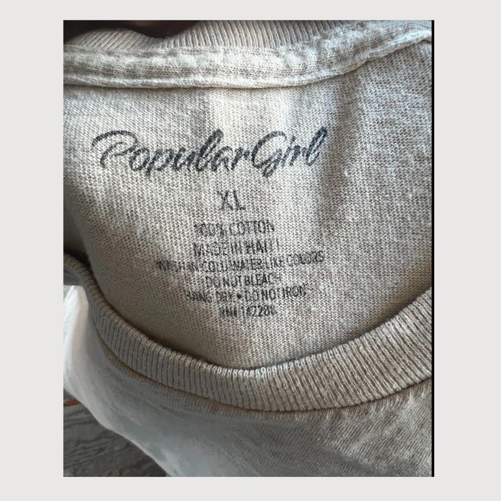 Vintage 90s/y2k Popular Girl "Leave Me Alone" 100% Cotton T-Shirt size XL