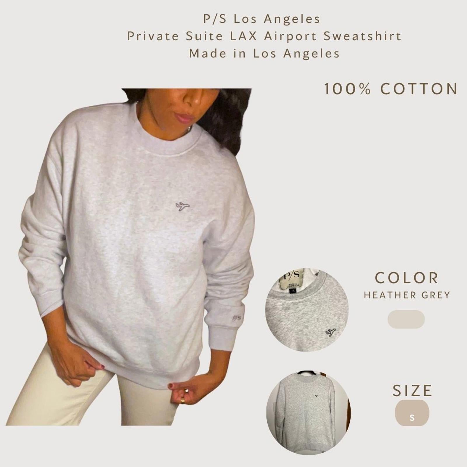 P/S The Private Suite Embroidered Sweatshirt | Luxury Airport Merch Size S