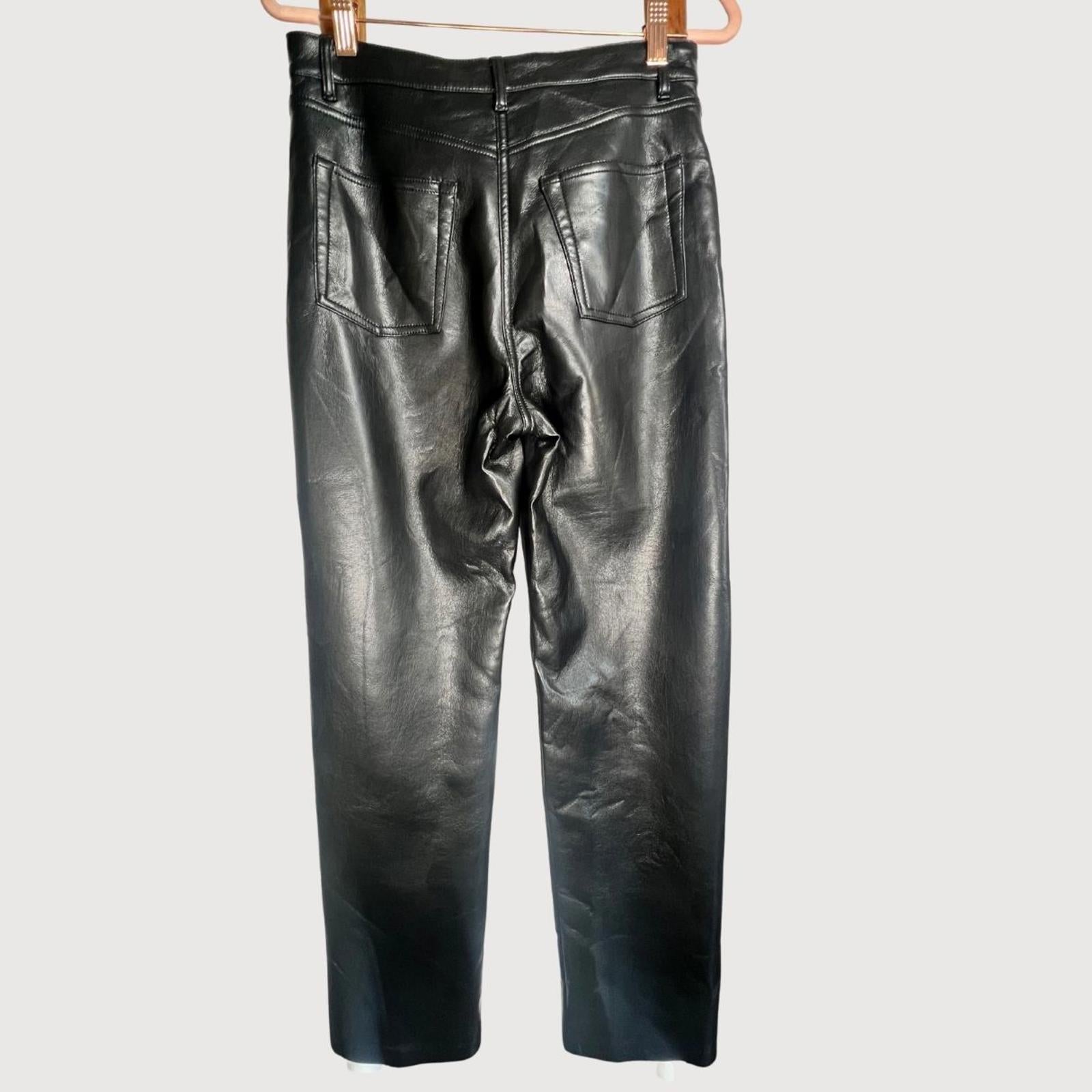 Aritzia Wilfred The Melina™ Pant High-Waisted Vegan Leather Straight Leg Pants