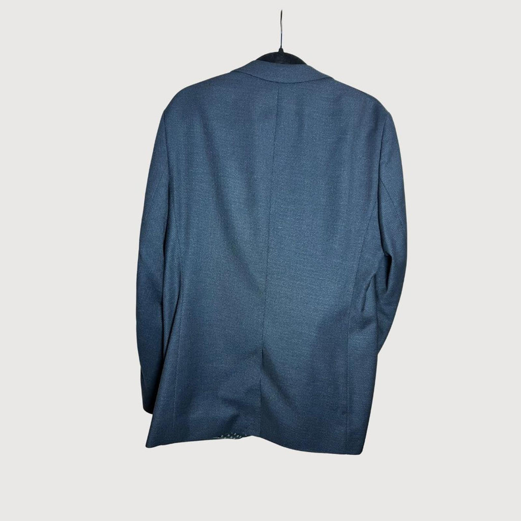 Ted Baker Kingbur Geo Navy Blazer - Size 4- Corpcore trend