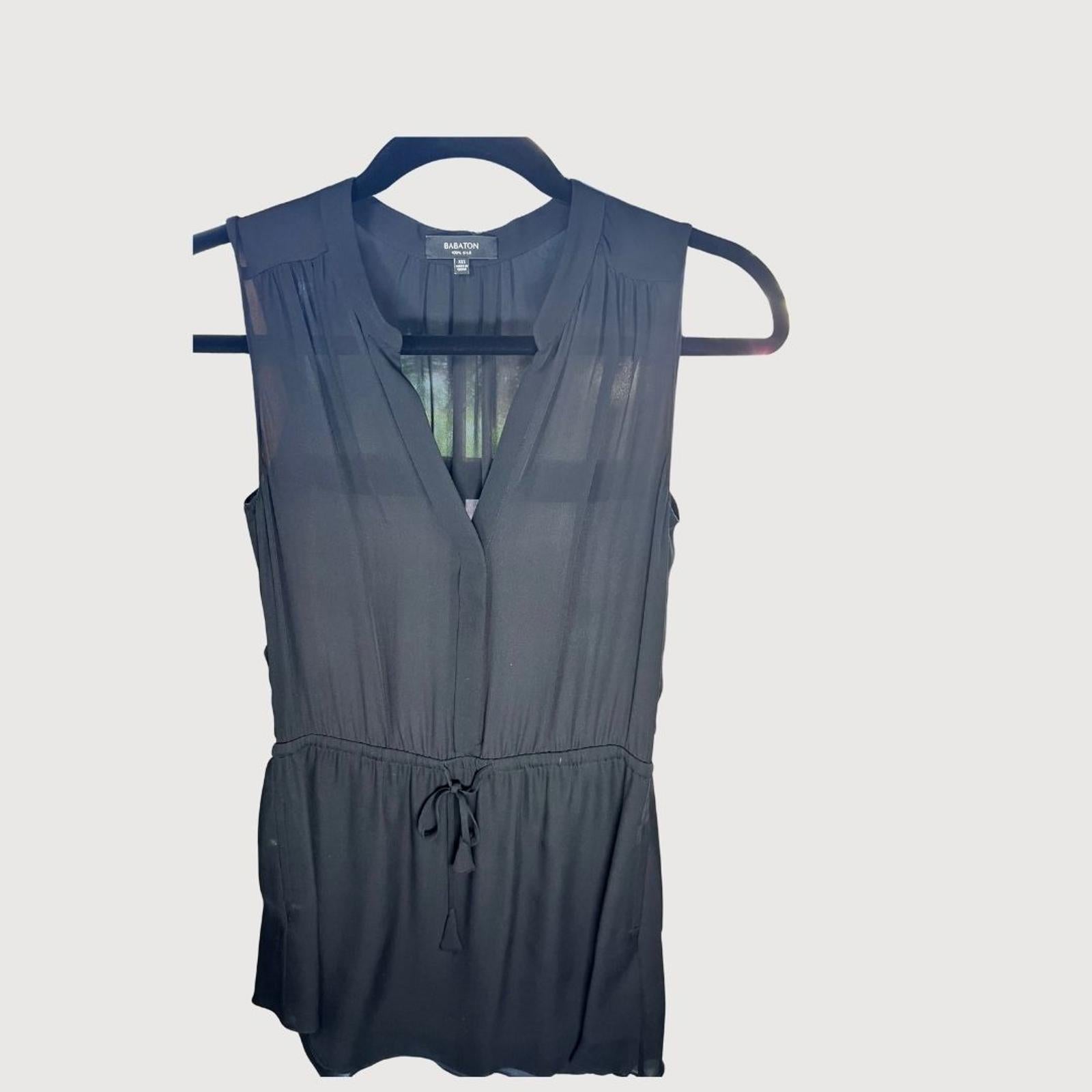 Aritzia Babaton Bennet Sleeveless 100% Silk Dress XXS