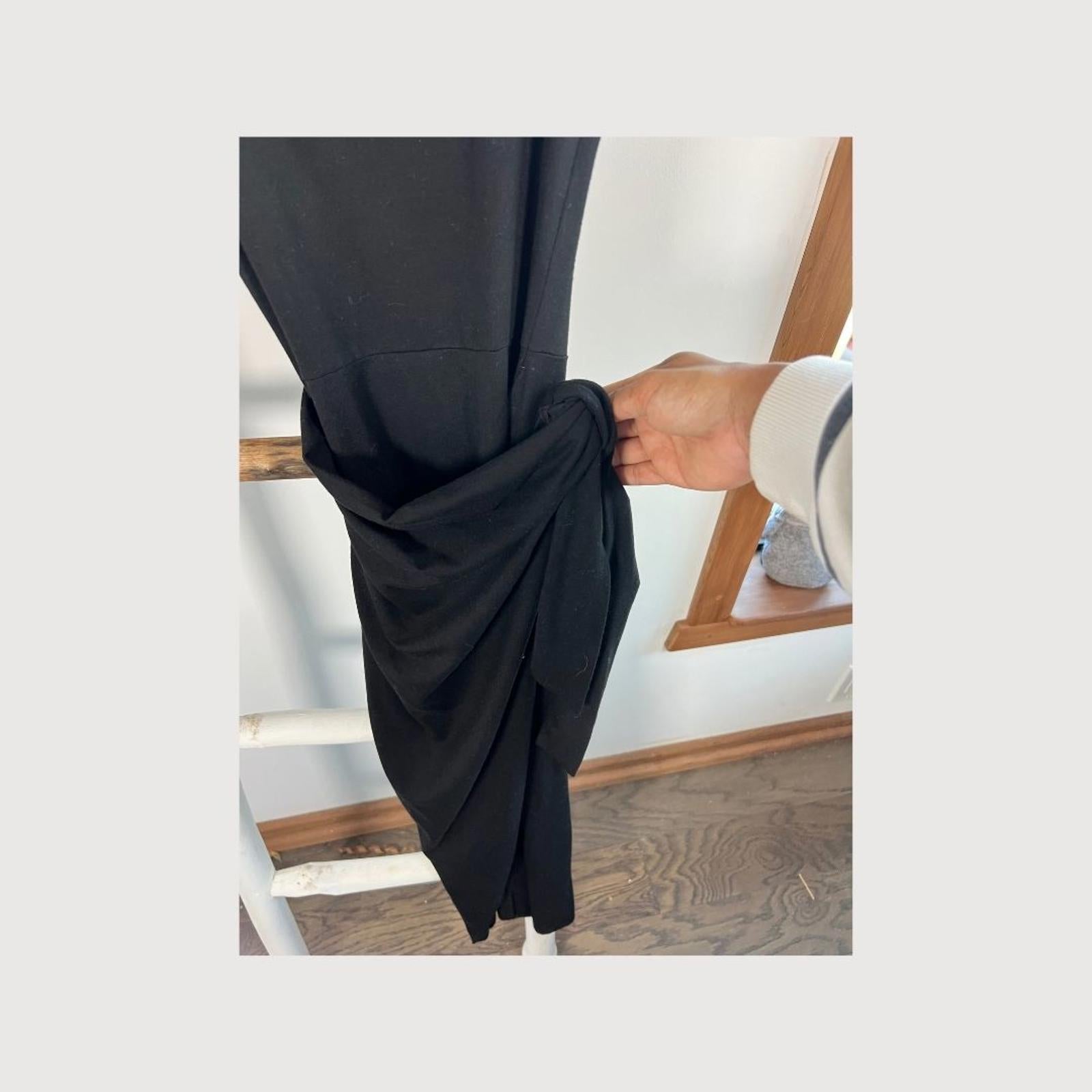 Reformation Kaila Knit Dress Black Size S