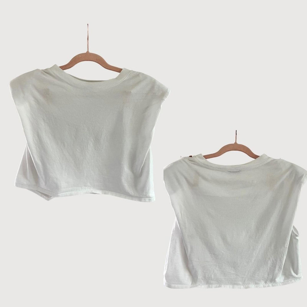 Aritzia Babaton Shoulder Pad - S Tee White Size S