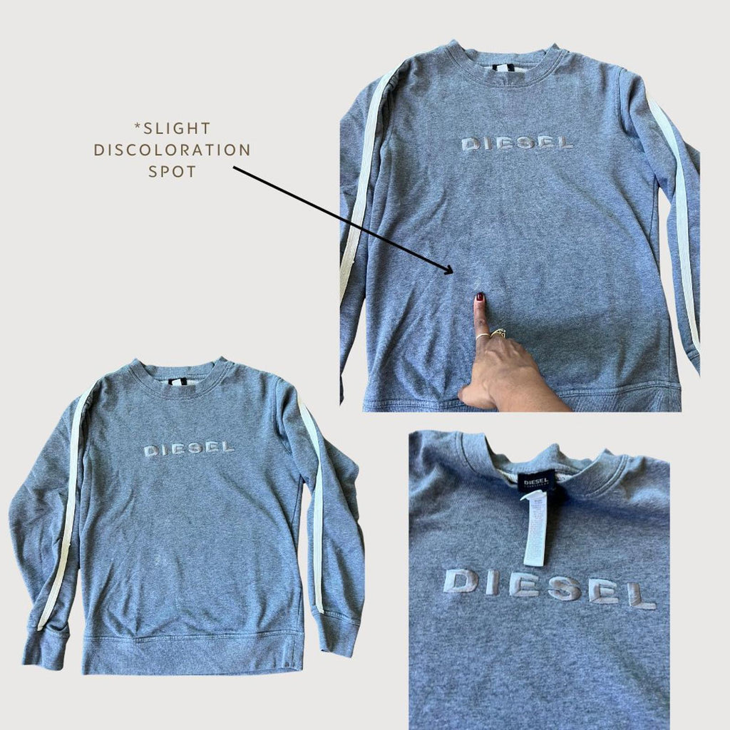 Diesel Y2K Embroidered Logo Crewneck Sweatshirt