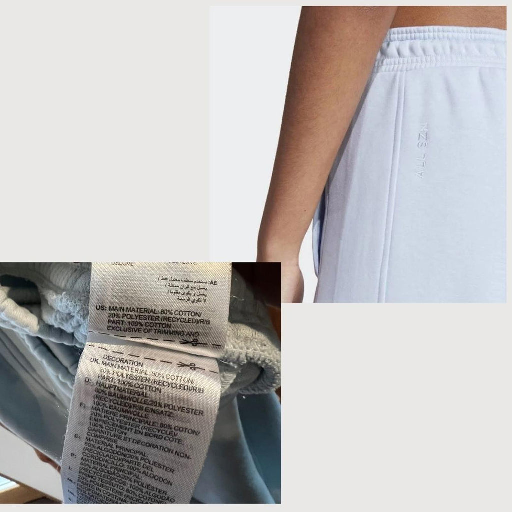 Adidas All SZN French Terry Fleece Joggers Light Blue Size S