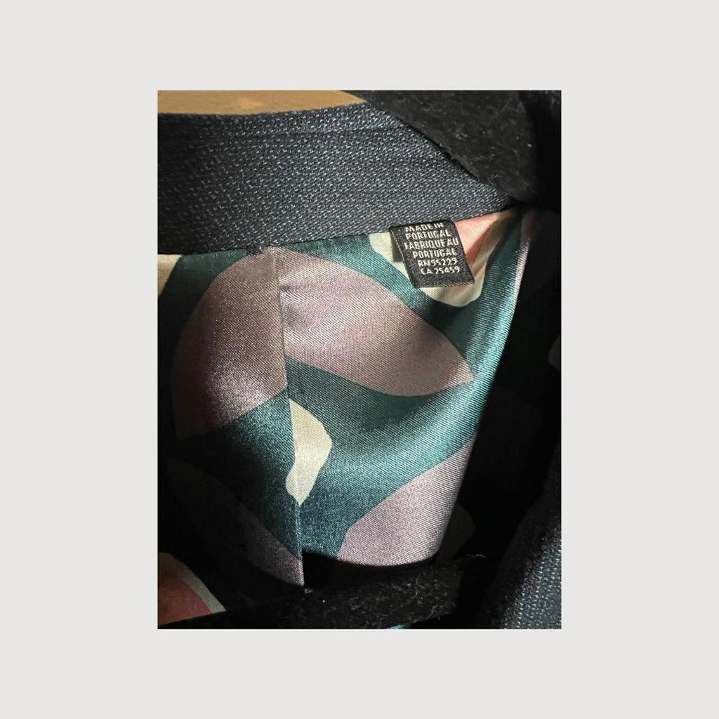 Ted Baker Kingbur Geo Navy Blazer - Size 4- Corpcore trend