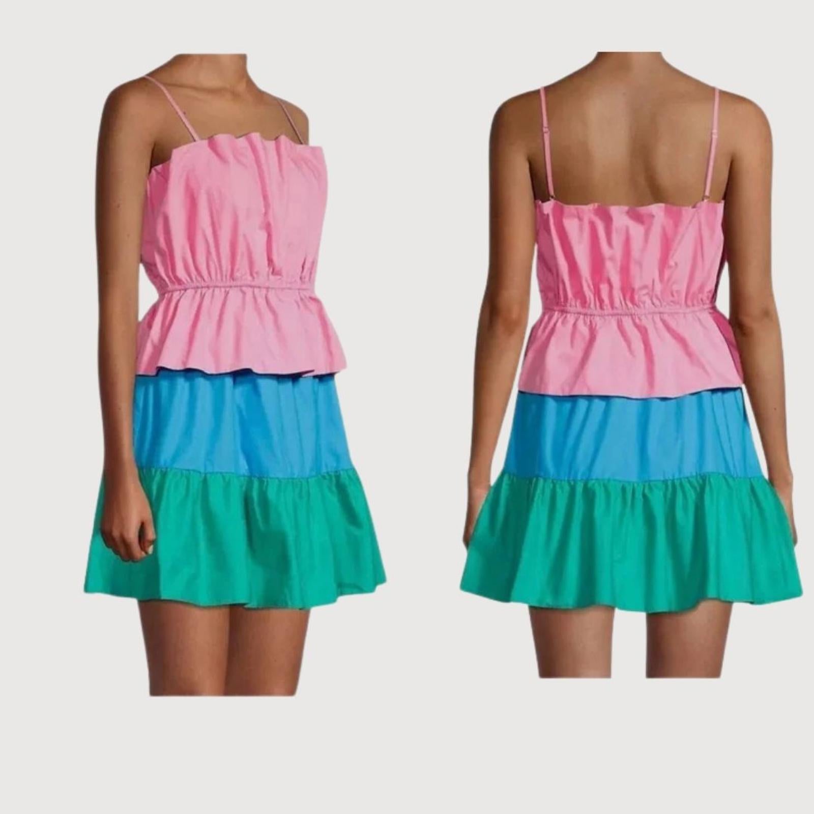 Milly Poplin Nina Dress - Pink Multi, Size S