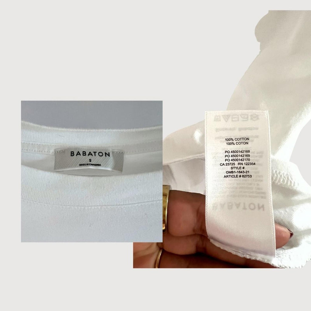 Aritzia Babaton Shoulder Pad - S Tee White Size S