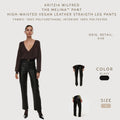 Aritzia Wilfred The Melina™ Pant High-Waisted Vegan Leather Straight Leg Pants