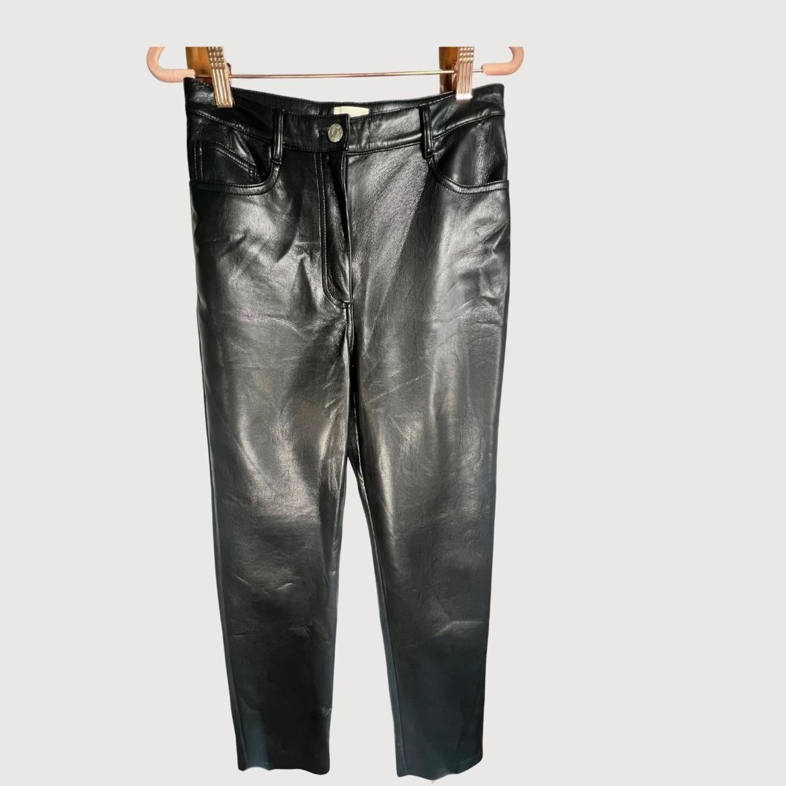 Aritzia Wilfred The Melina™ Pant High-Waisted Vegan Leather Straight Leg Pants