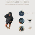 All Saints Logo Y2K Hoodie - Mens Oversized Style