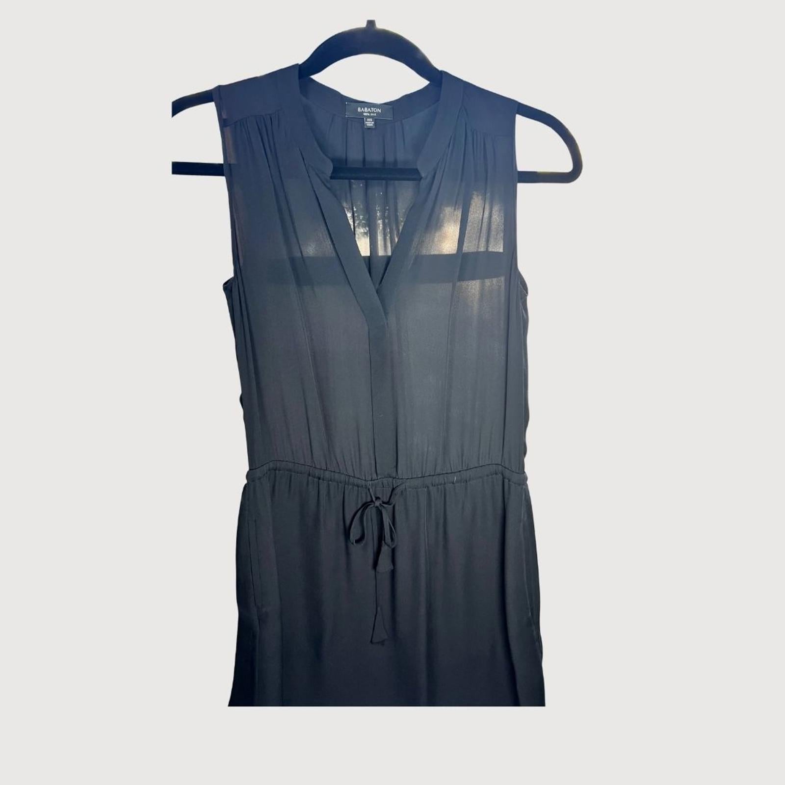 Aritzia Babaton Bennet Sleeveless 100% Silk Dress XXS