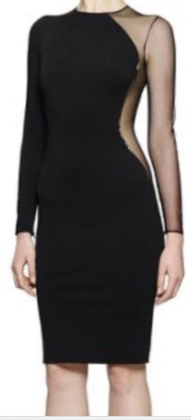 Vintage Stella McCartney Sheer Sleeve Mini Dress size 36/ US 6