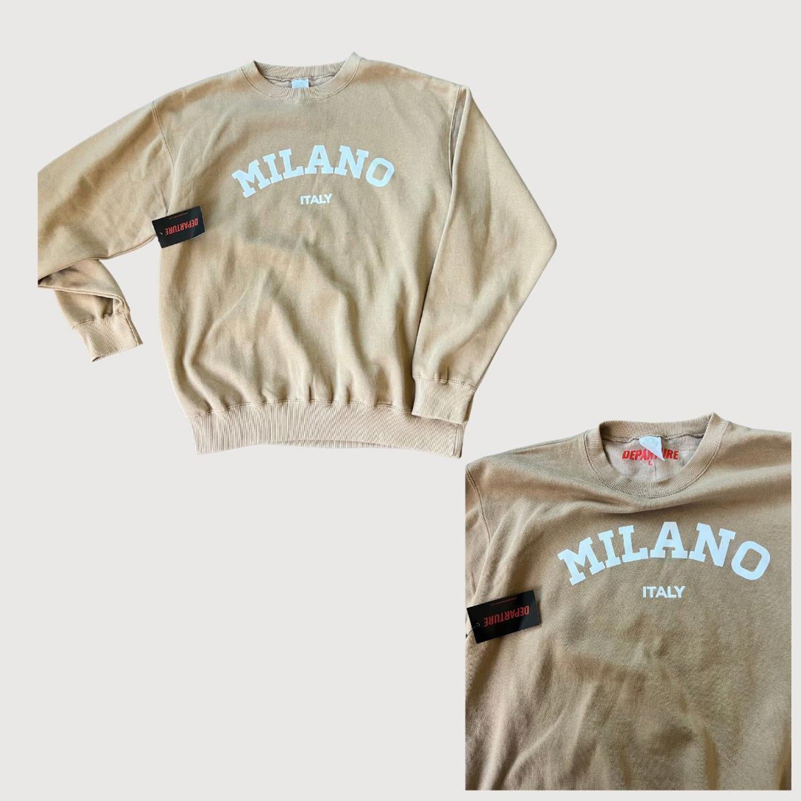 Revolve Departure Milano Nude Sweatshirt, Size L